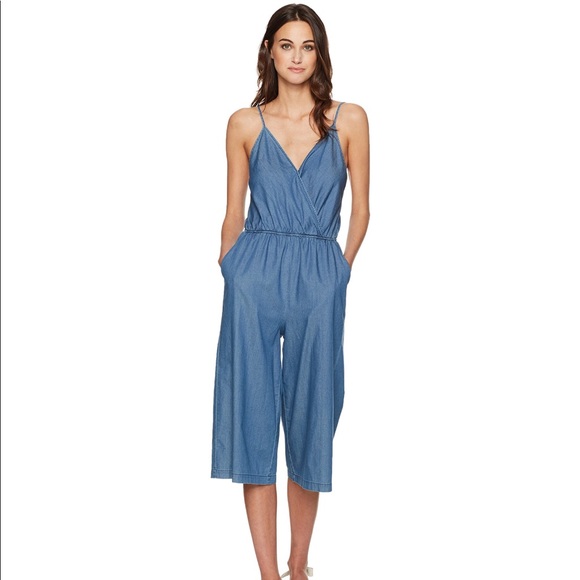 denim gaucho jumpsuit